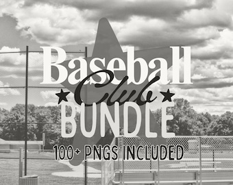 Baseball + Softball Club Bundle PNG Bundle | Sports Designs (Digital)