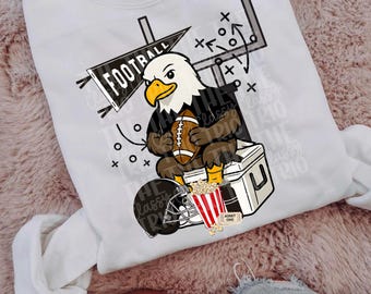 Eagles Mascot Doodle | Football Team PNG, Sublimation Design