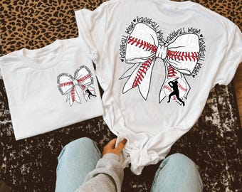Baseball Mom | Digital Design | PNG | Sublimation | Coquette | Bow| Shirt Design | Trending
