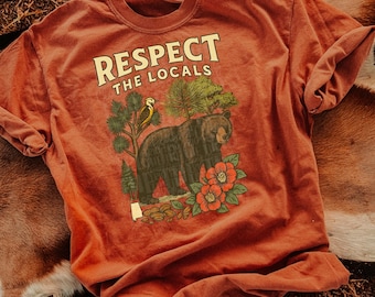 Respect the Locals Bear Design | Alabama Retro Shirt (Digital PNG)