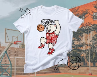 Mascot Basketball Design | Vintage Distressed PNG (Digital Download)