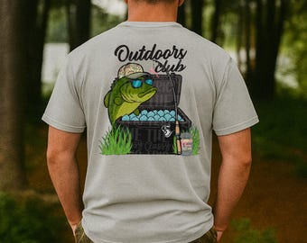 Bass Fish Outdoors Club Design | PNG-sublimatie (digitale download)