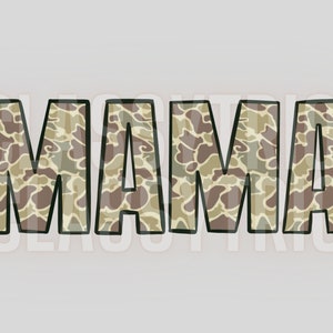 Old Camo Mama | Digital Design | PNG | Sublimation | Camouflage | Hunting | Country Shirt Design | Hunting Shirt