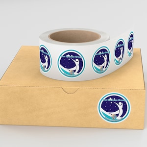 Premium Gloss Custom Labels/Stickers On A Roll | Custom Roll Circle Labels | Personalized Business Logo Stickers and label | Custom Labels