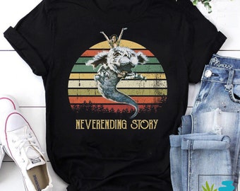 Neverending Story Fan Vintage T-Shirt, Neverending Shirt, Adventure Movie Shirt, Falkor Shirt, Atreyu Shirt, Bastian Shirt