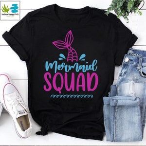 Meerjungfrau Trupp Meerjungfrau Schwanz Vintage T-Shirt, Meerjungfrau Shirt, kleine Meerjungfrau Shirt, Meerjungfrau Liebhaber Shirt, lustige Meerjungfrau Shirt