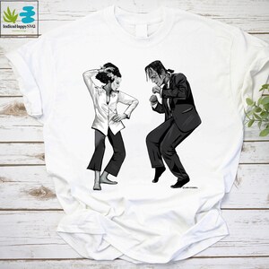 Pulp Frankenstein Dancing Halloween Vintage T-Shirt, Frankenstein Shirt, Frankenstein's Bride Shirt, Pulp Fiction Shirt, Drama Movie Shirt