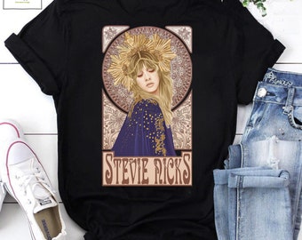 Stevie Nicks gotische artwork vintage T-shirt, Stevie Nicks shirt, Fleetwood Mac shirt, country muziek shirt, muziekliefhebbers shirt, zanger shirt