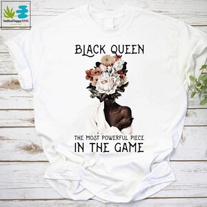 Schwarze Königin Das stärkste Stück im Spiel Vintage T-Shirt, Schwarzes Frauenhemd, Schwarzes Rechtes Shirt, Schwarzes Starkes Vintage