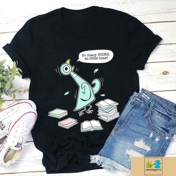 I Am Book-Loving Pigeon Teacher Unisex T-Shirt, Pigeon Shirt, Funny School Shirt, Kindergarten Teacher Shirt, Back To School Gift