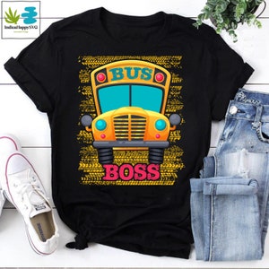 Bus Boss Gift Bus Driver Vintage T-Shirt, Bus Shirt, School Bus Shirt, Bus Vintage Shirt, Funny Bus Shirt, Bus Driver Shirt image 1