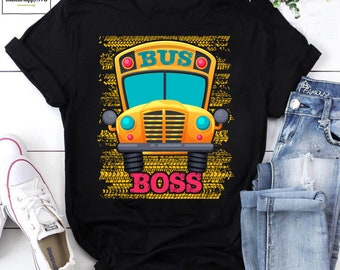 Bus Boss Gift Bus Driver Vintage T-Shirt, Bus Shirt, School Bus Shirt, Bus Vintage Shirt, Funny Bus Shirt, Bus Driver Shirt