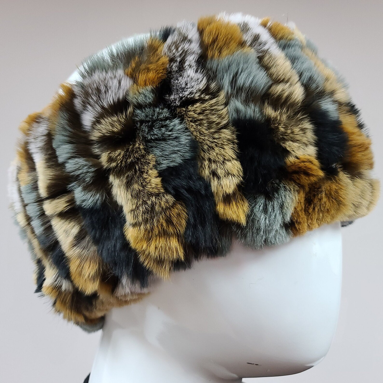 Knitted Head Warmer and Neck Warmerbrown Multi Etsy