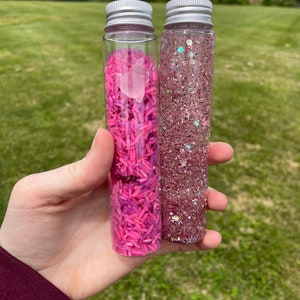 3 little pigs set | Sensory Bottles | Calm Down Bottles |  Anxiety & Stress Relief | Autism Sensory Bottles