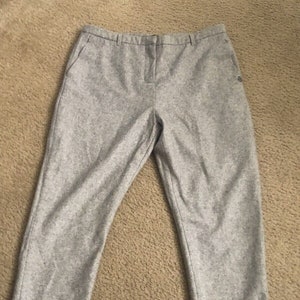 Women&#39;s gray wool blend straight leg dress pants women clothing sz 2 Maison Scotch La Femme Selon Marie