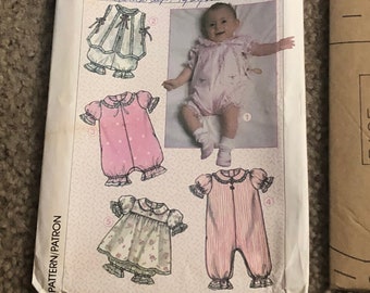 Simplicity 2428 Babies Romper With Appliqués, Booties and Blanket