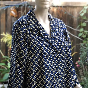 Silk fully lined button front women blazer jacket women clothing sz 16 Jones New York Collection loose fit short crop top coat