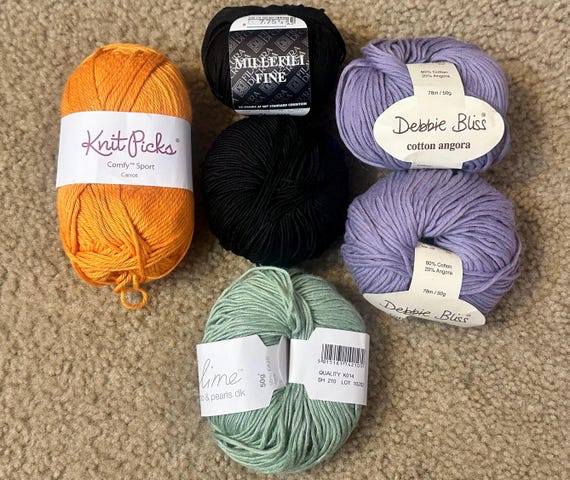 TODAYFUL Sheer Skipper Knit美品 Destash Debbie Bliss Cotton Angora Knit Picks Comfy Sport
