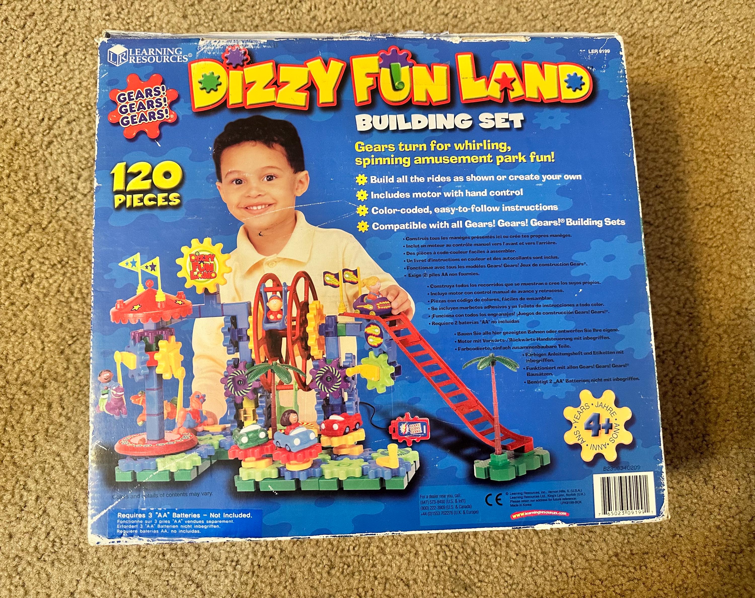 Learning Resources Gears Dizzy Fun Land STEM Activities Fine Motor Skills Toddler Explorer Kit Science Construction Boys Girls Gift for kids