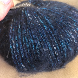 Lana Grossa 50 g Shiny supper soft wool yarn knitting alpaca merino cotton polyamide polyester 1 skein only &quot;New old stock&quot;