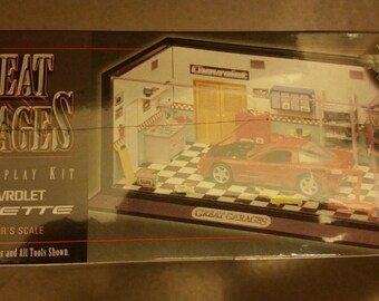 ミニカー Great Garages Model Display Kit Estes Great Garages Chevrolet Corvette Model Display Kit Scale 1