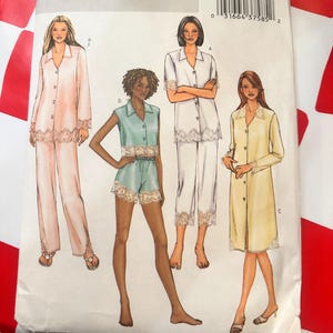 Butterick 4084 Fast & Easy Misses Petite Top Nightshirt Panties and Pants Women clothing sz L-XL Uncut easy sewing pattern