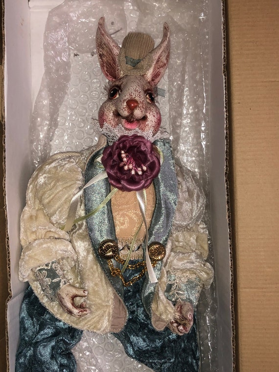 Show Stoppers Vintage Rabbit Doll, Victorian Easter Bunny