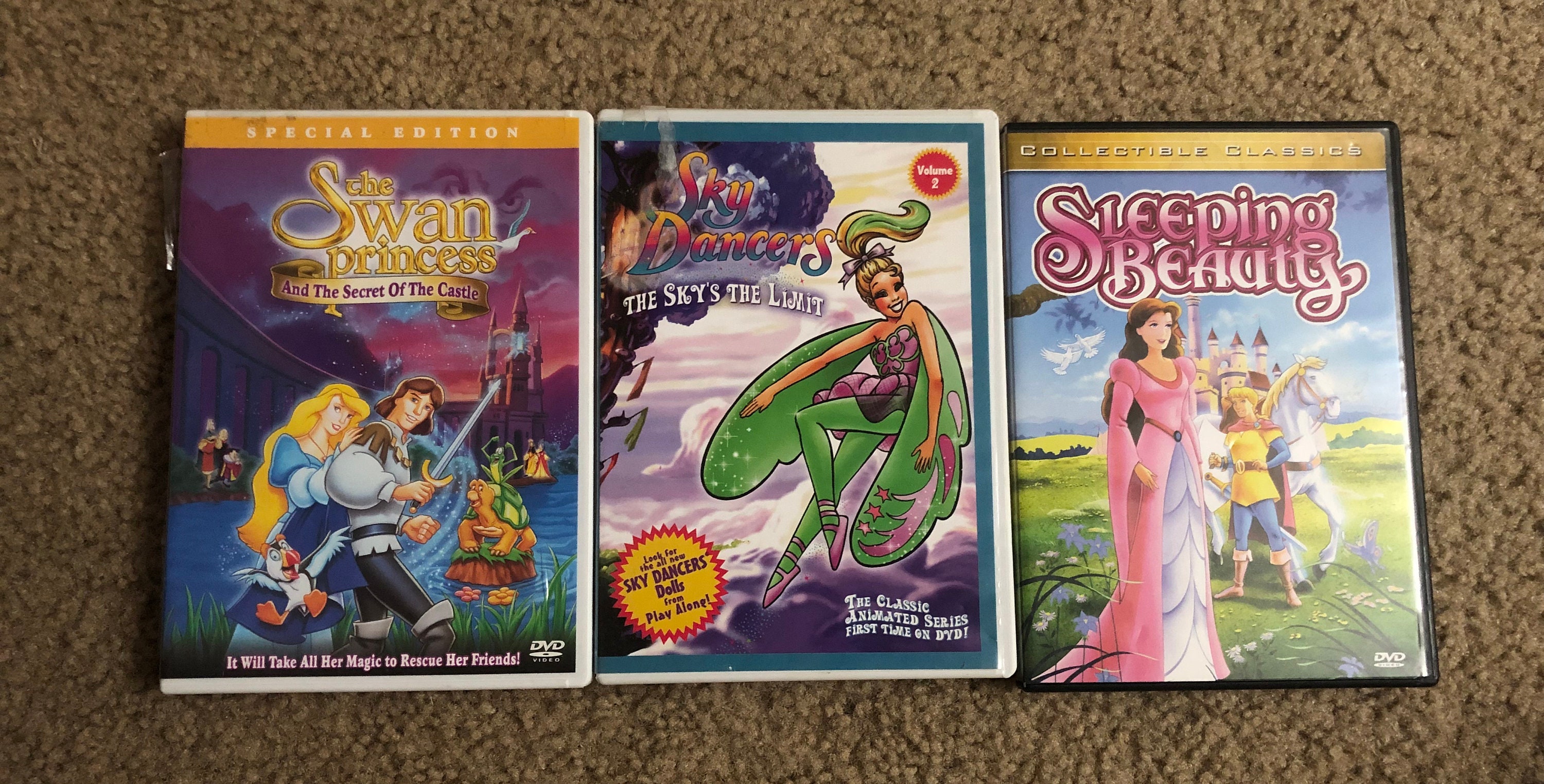 Lot of 3 Dvds Sky Dancers the Sky's the Limit, Sleeping