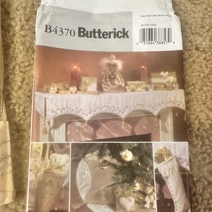 Butterick 4370 Victorian Christmas Decorating Uncut easy sewing pattern