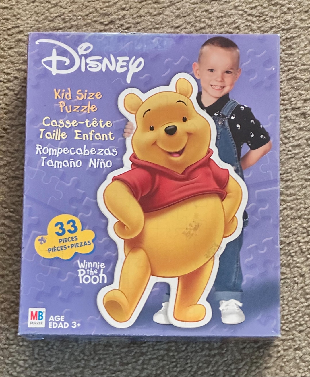 Vintage Disney Winnie the Pooh Jigsaw Cartoon Floor Puzzle for Toddlers ...