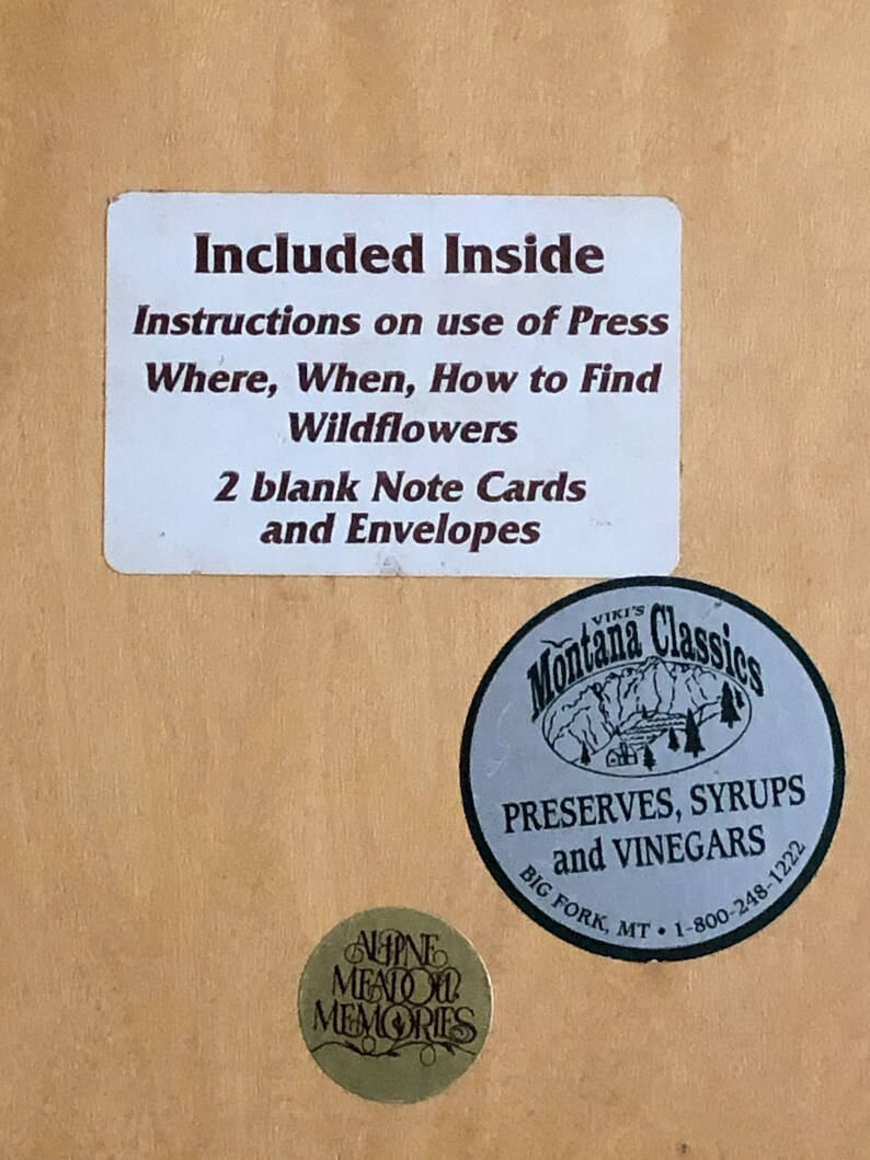 Flower Plant Press Kit, Rustic Botanical Solid Wood Flower Press