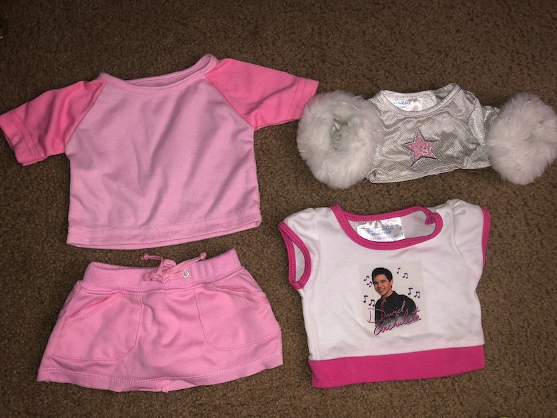 Lots of Outfits Build a Bear Suit Set, Sports Jacket, Skirt, Bear Stuffed Animal