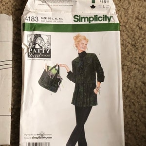 Simplicity 4183 Coat, Pants and Tote Bag Pattern Xsm-medium