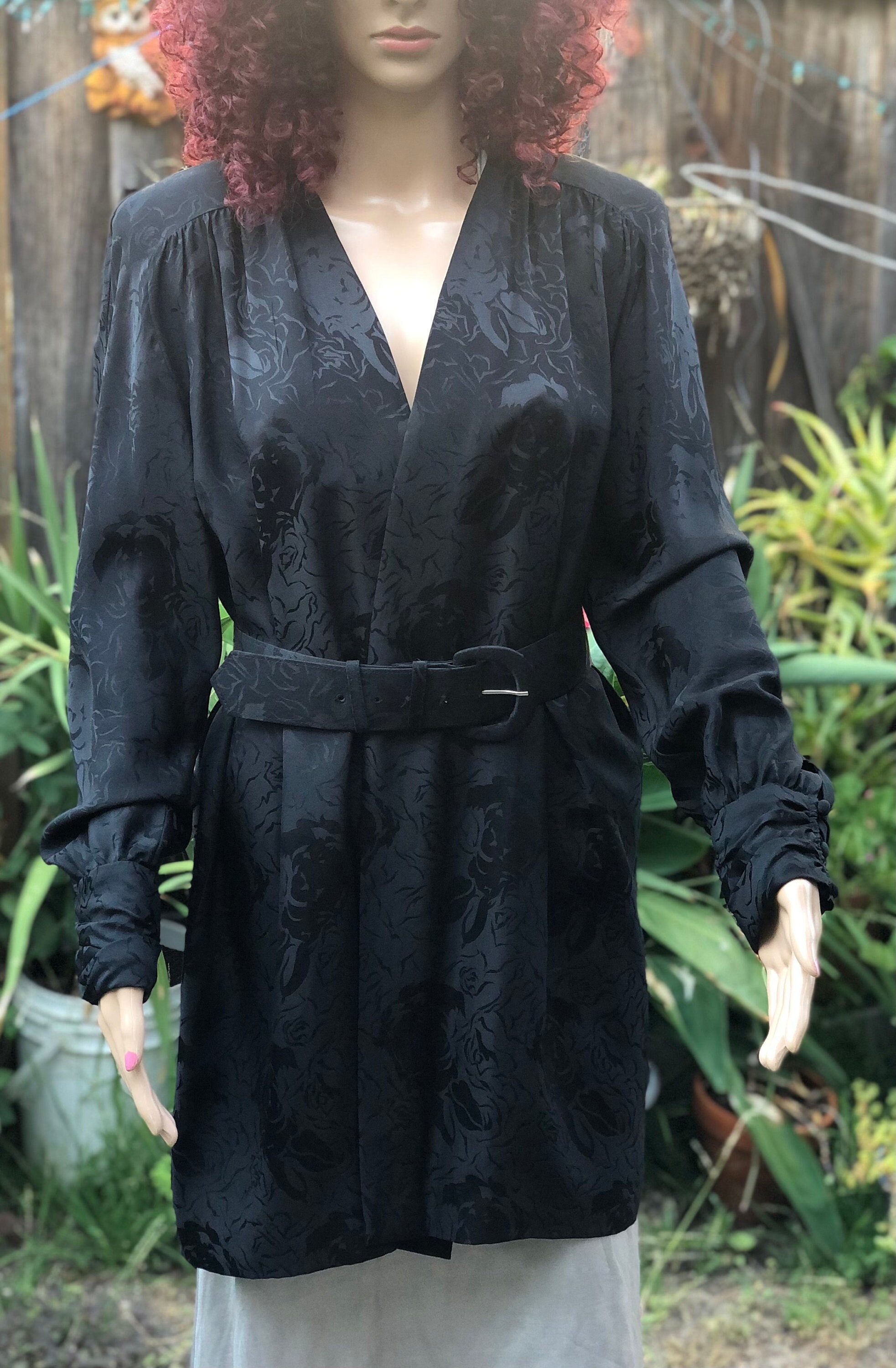 Floral silk cardigan online