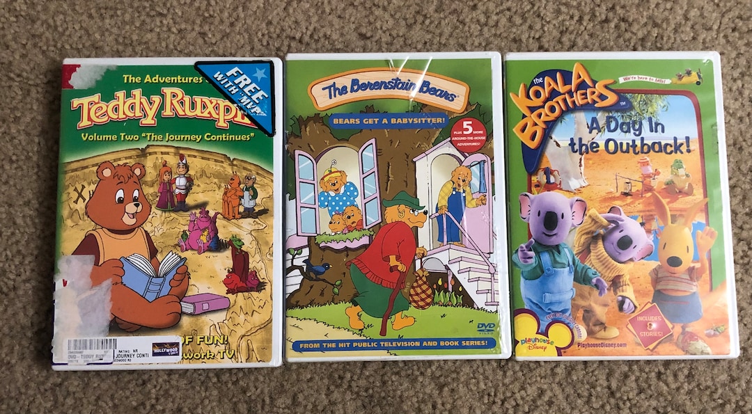 Lot of 3 Dvd the Berenstain Bears Get a Babysitter, the Koala
