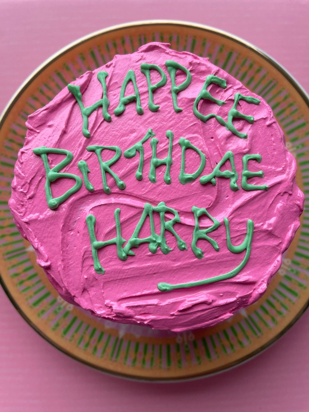 Happee Birthdae Harry Cake - Etsy