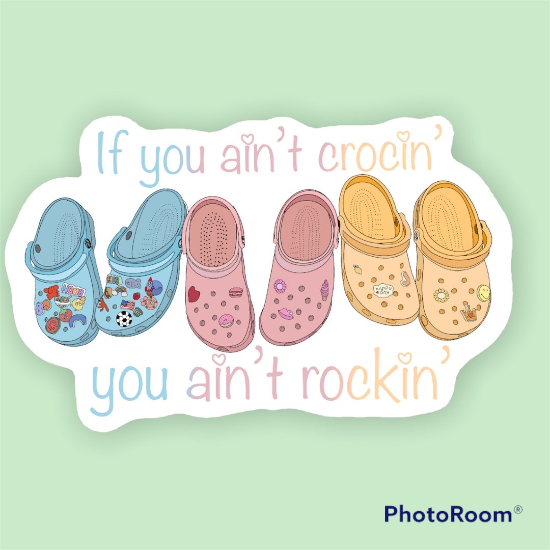 Croc Shoe Sticker Sticker, Sticker for Hydro Flasks, Laptop Sticker
