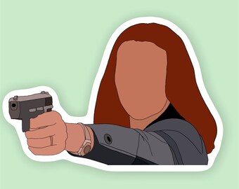 Natasha Romanoff  Sticker- Sticker, Sticker for Hydro flasks, Laptop sticker, Waterproof, Water bottle, Custom stickers