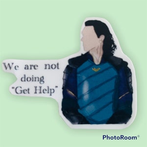 Get Help Sticker - Sticker, Sticker for Hydro Flasks, Laptop Sticker ...