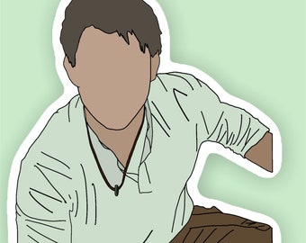 Nathan Drake Tom Holland Sticker- Sticker, Sticker for Hydro flasks, Laptop sticker, Waterproof, Water bottle, Custom stickers