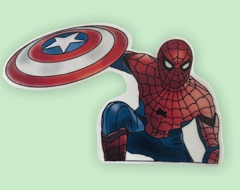 Spider-America Sticker - Sticker, Sticker for Hydro flasks, Laptop sticker, Waterproof, Water bottle, Custom stickers