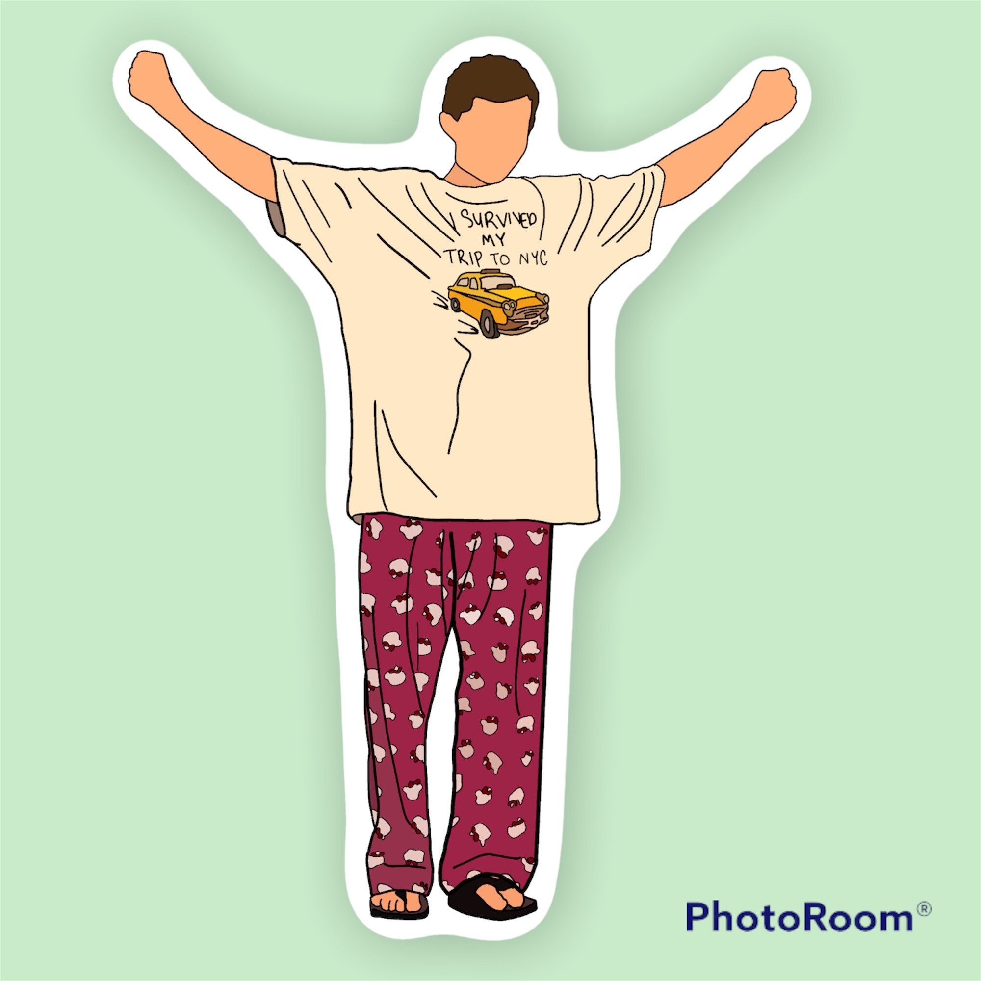 Tom Holland Hello Kitty Pjs Sticker Sticker for Hydro Etsy