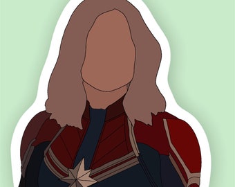 Captain Carol Sticker- Sticker, Sticker for Hydro flasks, Laptop sticker, Waterproof, Water bottle, Custom stickers