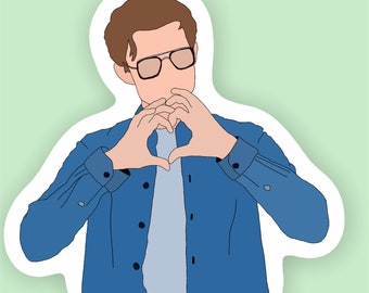 Tom Holland Heart Sticker- Sticker, Sticker for Hydro flasks, Laptop sticker, Waterproof, Water bottle, Custom stickers