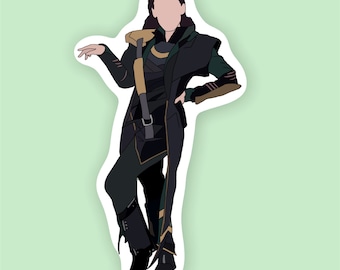 Diva Loki Sticker- Sticker, Sticker for Hydro flasks, Laptop sticker, Waterproof, Water bottle, Custom stickers