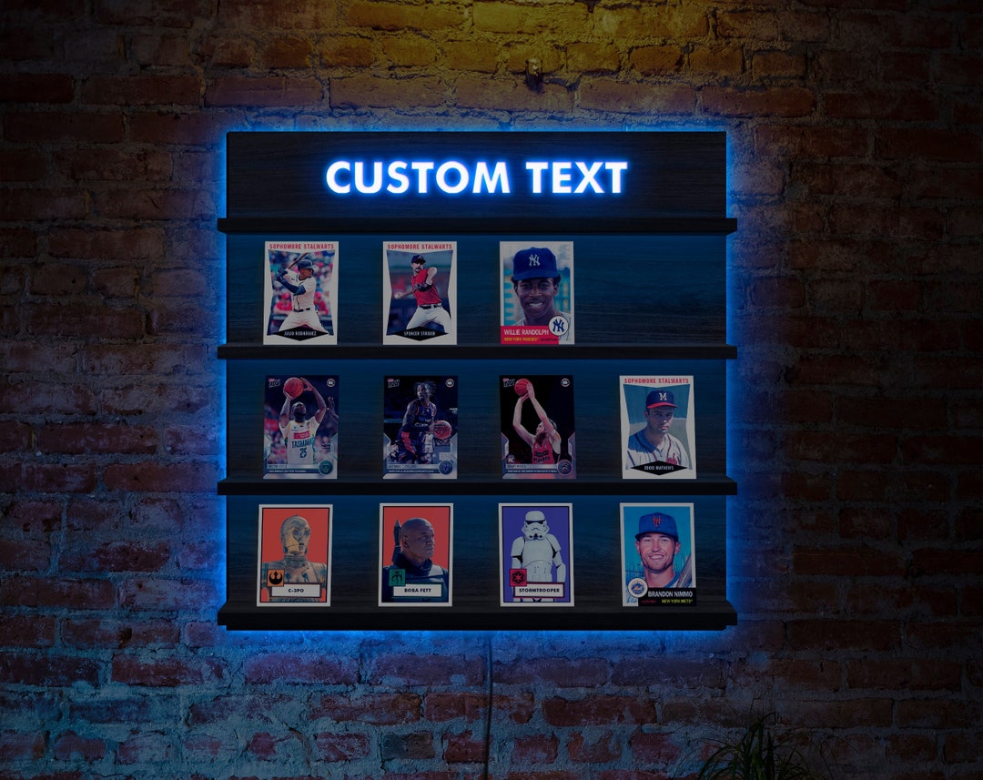 Sports Card Display Case, Sports Card Display Shelf, Sports Card