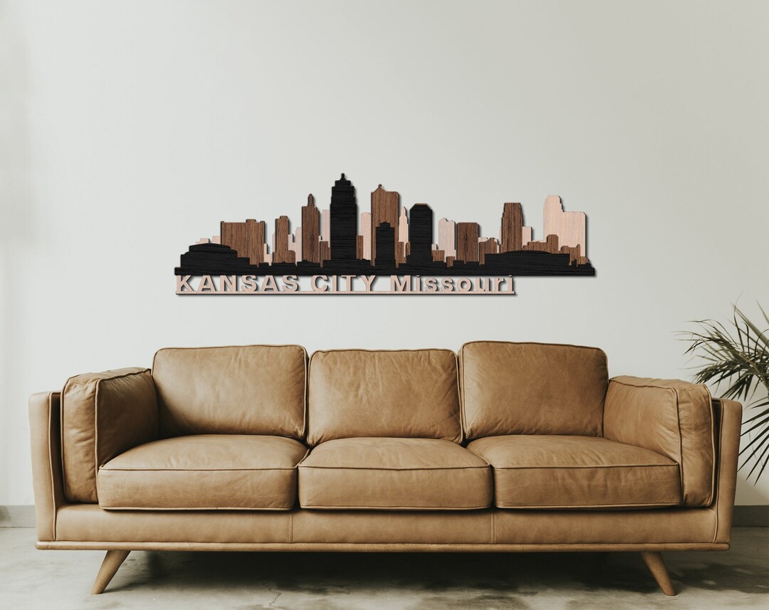 Kansas City Missouri Wall Art,kansas City Skyline Wall Art,kansas City