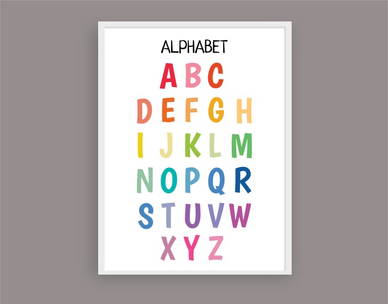 Set of 9 Educational Preschool Print Posters Classroom Decor - Etsy