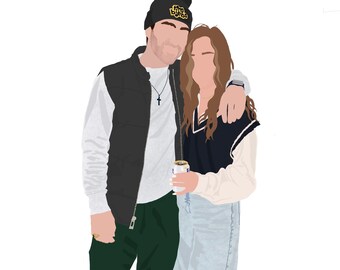 Custom Portrait Digital Illustration