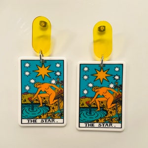 Oversize Tarot Karten Charm Ohrringe - Leicht, Hypoallergen